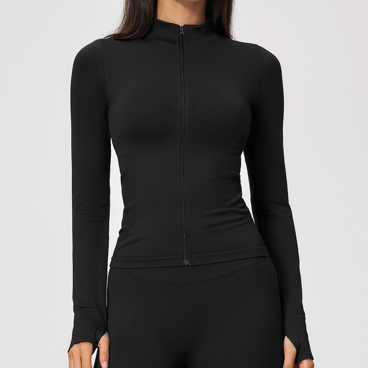 Women’s Gym Wear Manufacturer Custom Yoga Wear Manufacturer Shark Athletic Apparel Seamless Zi...